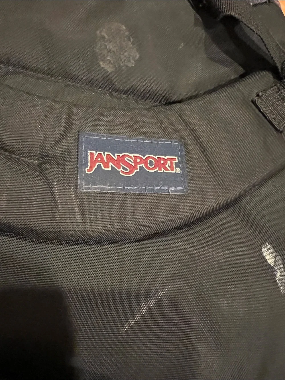 JanSport Galaxy Print Backpack - Black, Purple & Blue